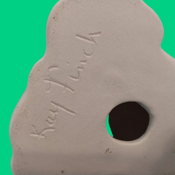 Kay Finch Praying Madonna Christmas Nativity Figurine RARE Gold & White Colorway - Picture 8 of 10